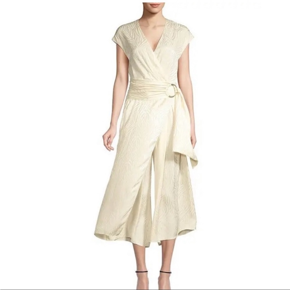 Jay Godfrey Dee Silky Jacquard Jumpsuit